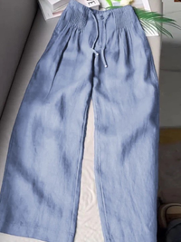Pantalón fluido de pernera ancha