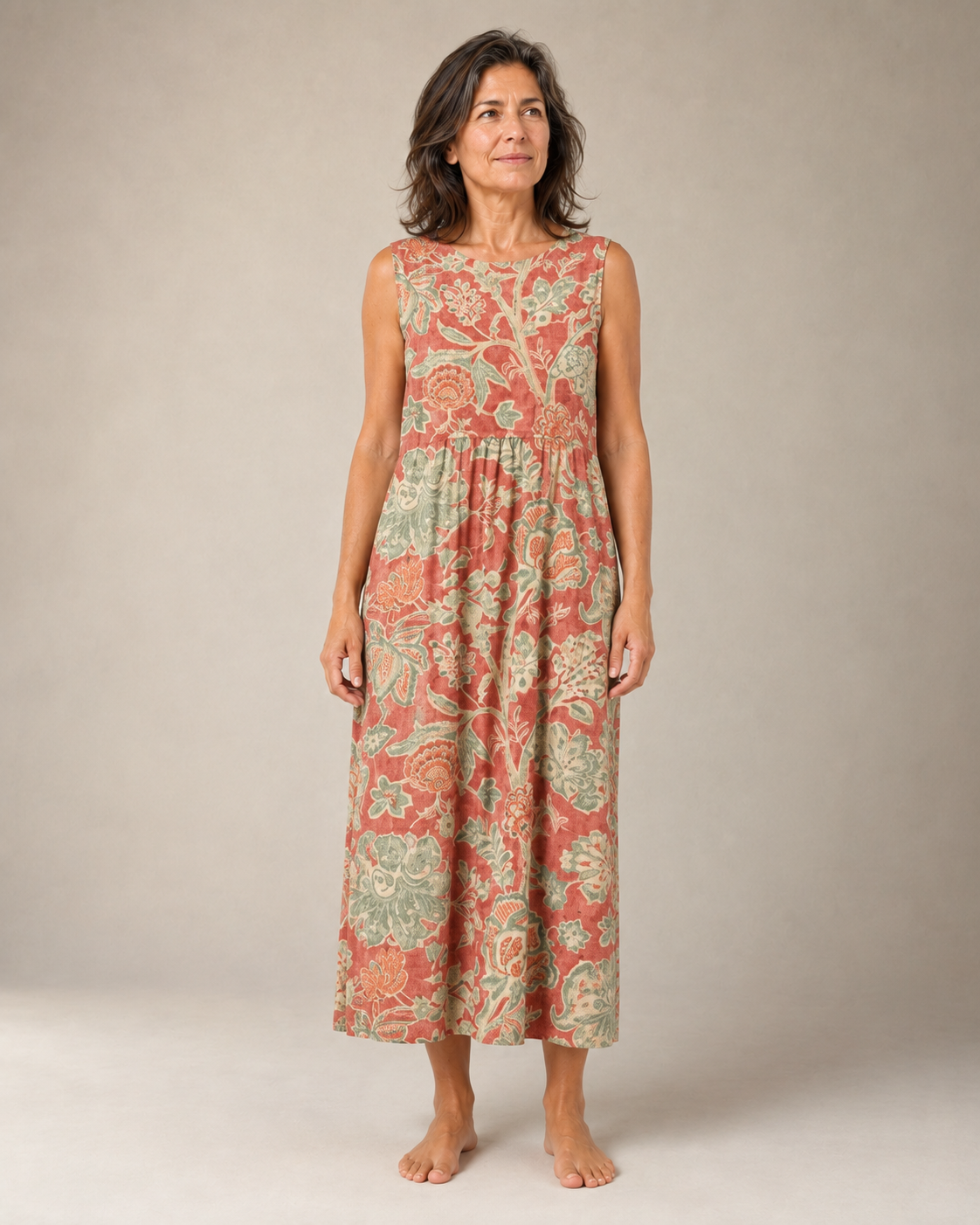 Vestido Midi de Elegancia Natural