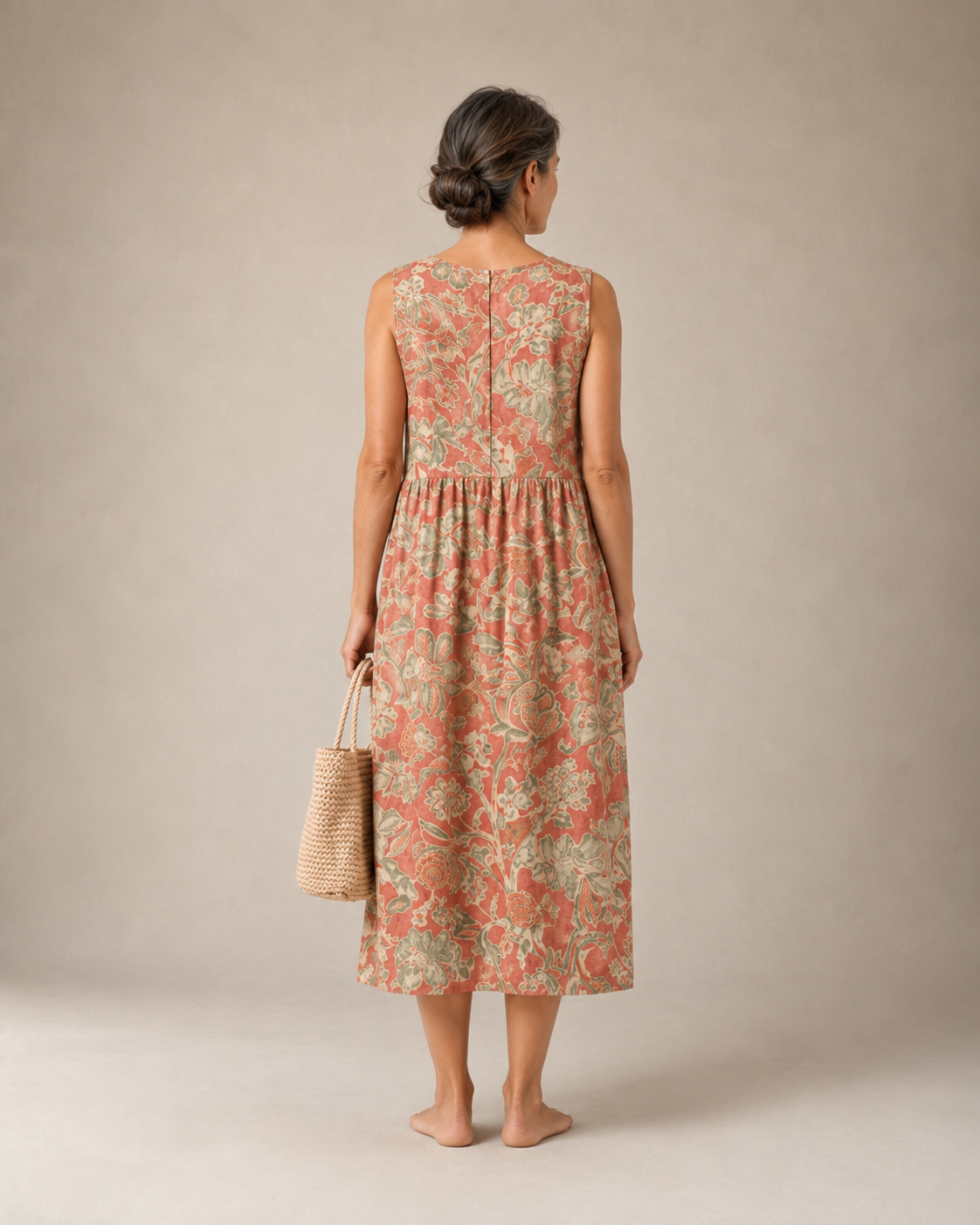 Vestido Midi de Elegancia Natural