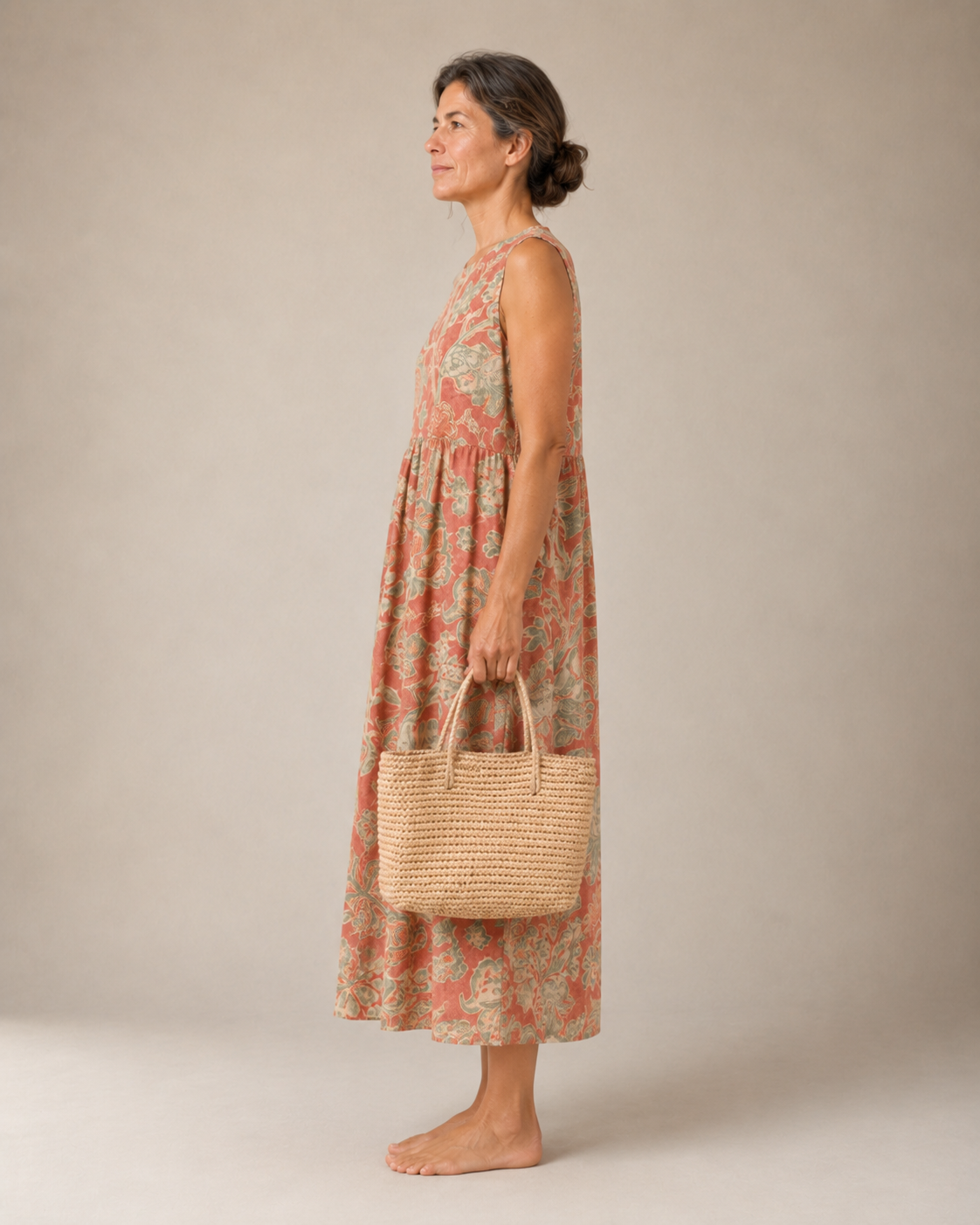 Vestido Midi de Elegancia Natural
