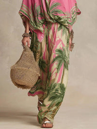 Conjunto kimono en seda y algodón