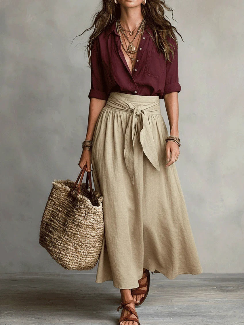 Conjunto Top y Falda Mid