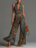 Mono plisado con estampado bohemio