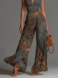 Mono plisado con estampado bohemio