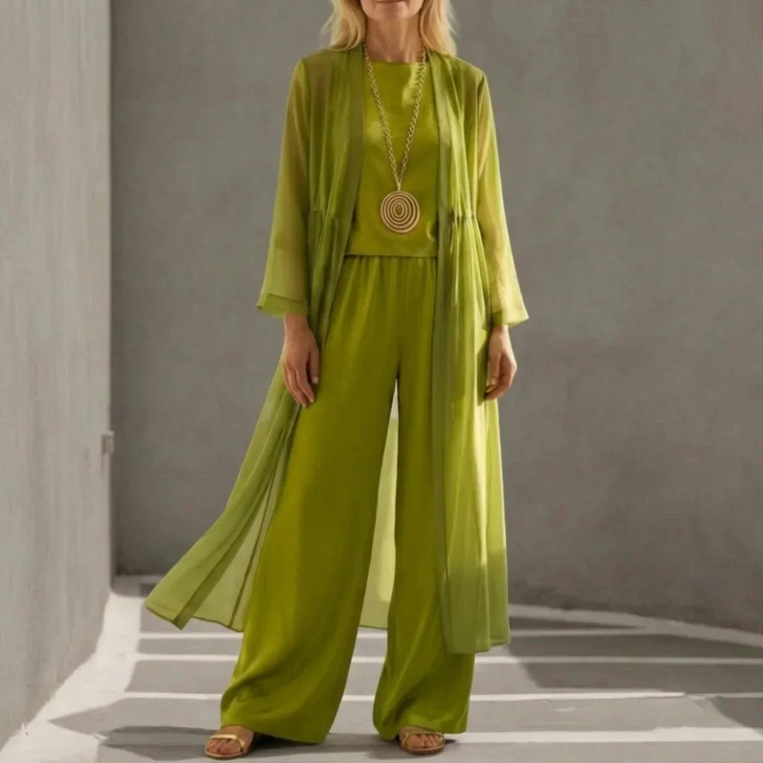 Conjunto chic de tres piezas