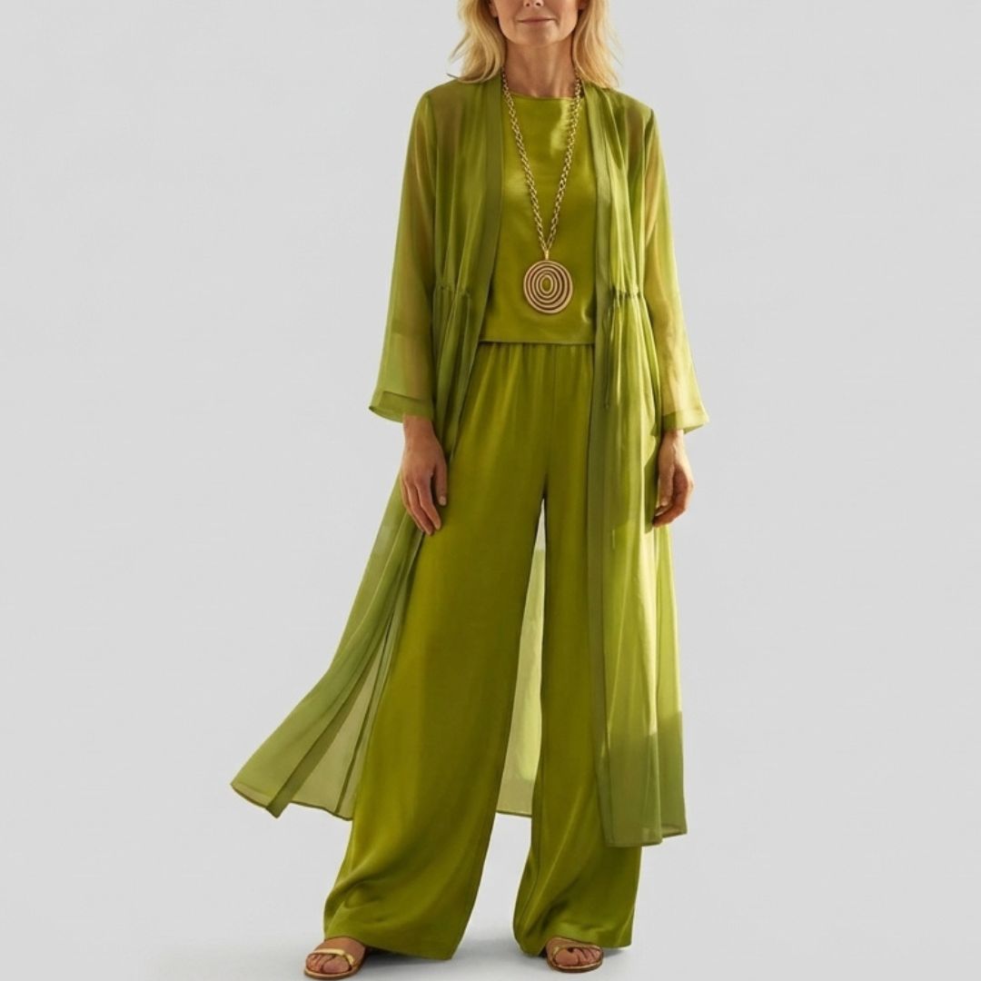 Conjunto chic de tres piezas