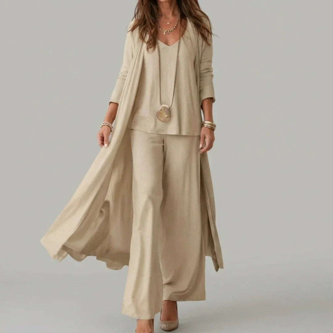 Conjunto chic de tres piezas