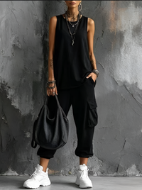Conjunto casual de confort urbano