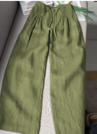Pantalón fluido de pernera ancha