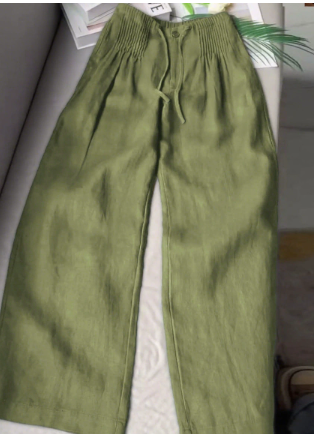 Pantalón fluido de pernera ancha