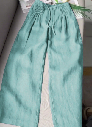 Pantalón fluido de pernera ancha