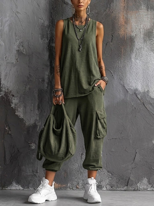 Conjunto casual de confort urbano